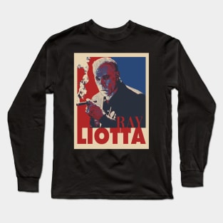 Ray Liotta Retro Pop Art Style Long Sleeve T-Shirt